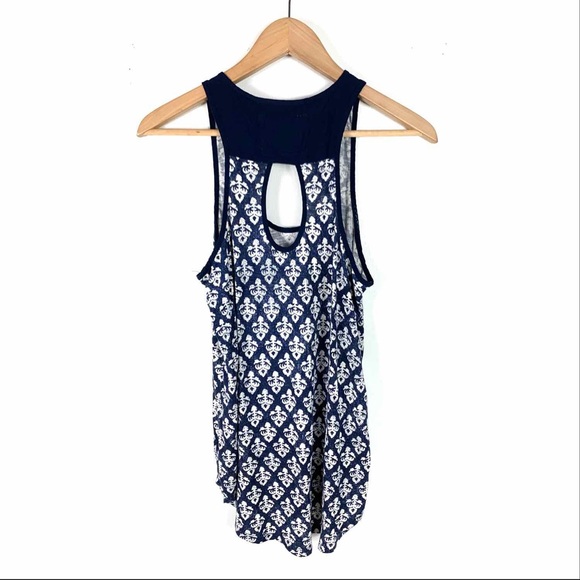 Anthropologie Lilka Blouse Blue Small Floral - Picture 4 of 4